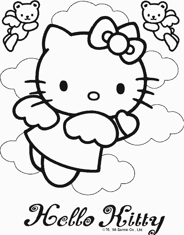 Hello Kitty kolorowanki